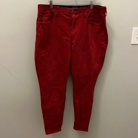 Torrid Women's Red Skinny Jeans - Picture 2 of 13